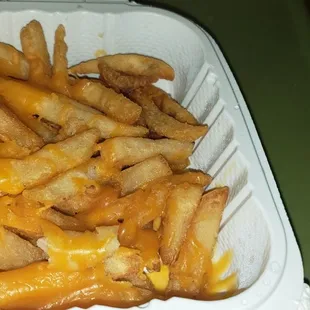 a tray of fries