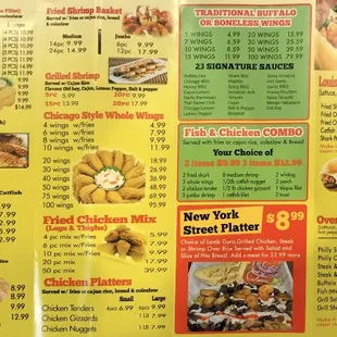 Menu page 2/2
