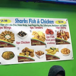 a menu for a restaurant