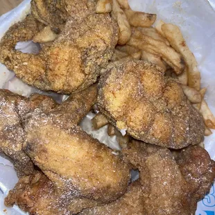 Catfish and chicken combo.