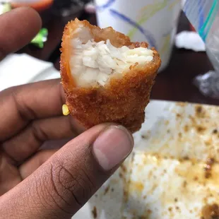 Trying  meat for the first time