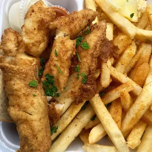 Orange Roughy w/ Fries (Take Out).