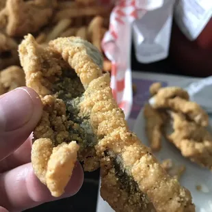 My order was 80% heavily breaded fish skin