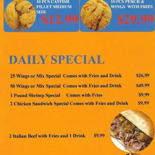 Front page of flier.