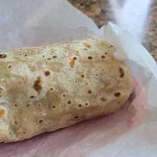 Shrimp burrito