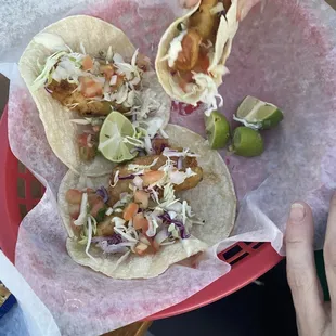 Fish Tacos. So very tasty!