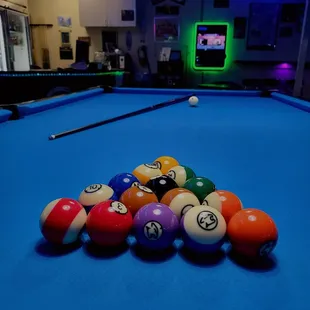 a pool table