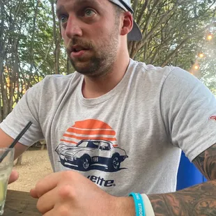 That look you get when it's time to leave sharkys and walk to puzzlers