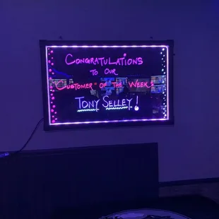 Customer of the week!