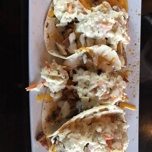 Chicken bacon ranch tacos