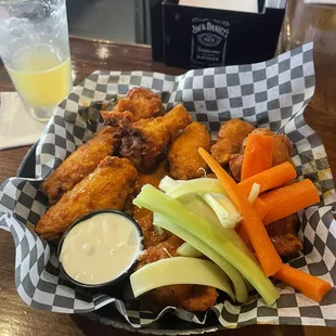 All day Monday and Tuesday are 85 cent wings. Meaty wings.