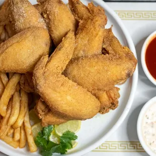 Six piece chicken wings