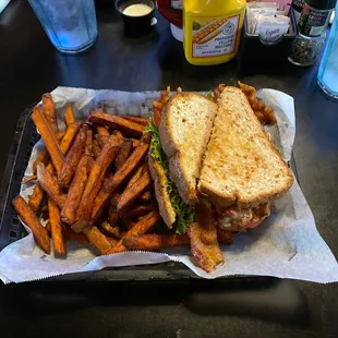 Mammies BLT and Sweet Potatoe fries!