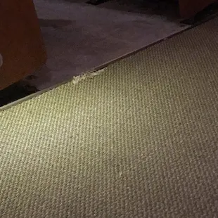 One of the carpet issues in the main auditorium