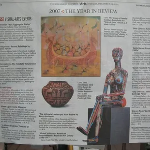 Sharon's very proud of Daniel Ferlan, one of the artists she represents (upper-left).