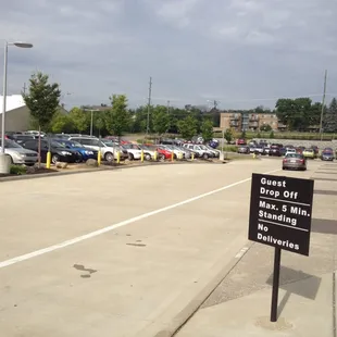 Lots more parking now and easy drop off for the Daisies.