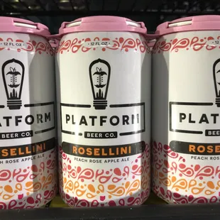 three cans of platform rosellin