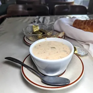 clam chowder, spicy