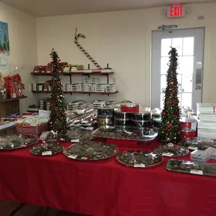 a table of candy and sweets