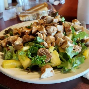 Caribbean jerk chicken salad.