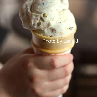 Single Scoop Kashta Pistachio Ice Cream ($4.40) - good. Very creamy. I like this more than the plain ashta