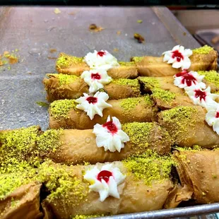 a variety of pastries