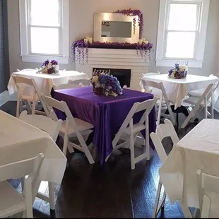 Decorations added to the mantle also. This space is very homey.