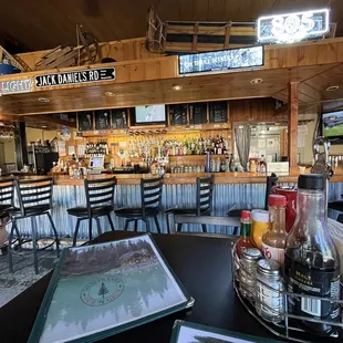 the bar