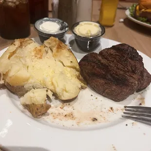 Filet and baked potato