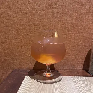 Old fashioned cocktail