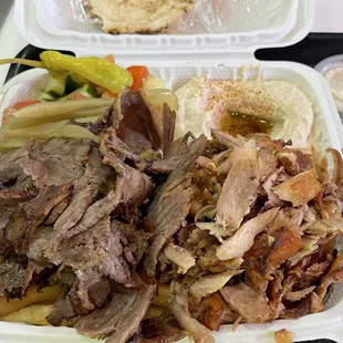 Shawarma combo platter