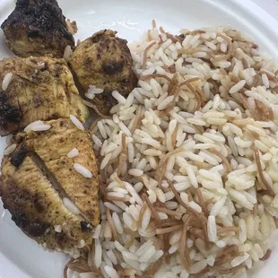 Chicken Kebab with Lebanese Rice