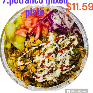 7 potato mixed plate