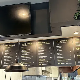 Food menu