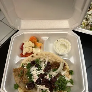 Chicken Gyro Supreme Wrap