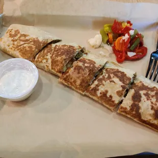 A full size shawarma. This one is chicken