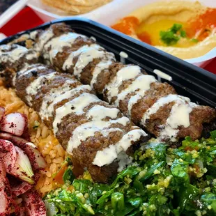 Kafta Mediterranean bowl