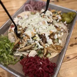 Shawarma Stack...chicken &amp; lamb