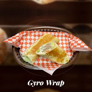 a sandwich in a basket