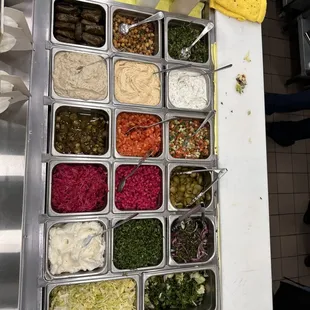 The world is your oyster with a build your own shawarma station!