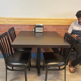 A table at the restaurant.