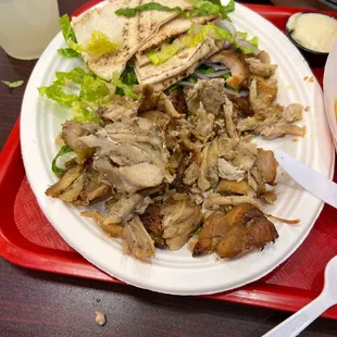 Supposed to be Chicken Shawarma Platter, not even close . Terrible and could not finish $40 down the drain