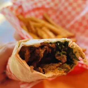 Beef Shawarma wrap