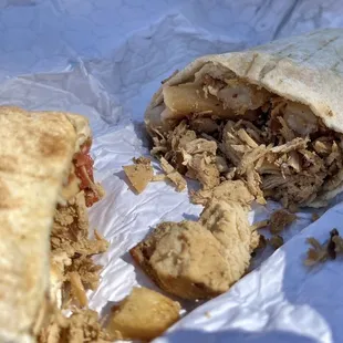 Chicken shawarma-- way too dry