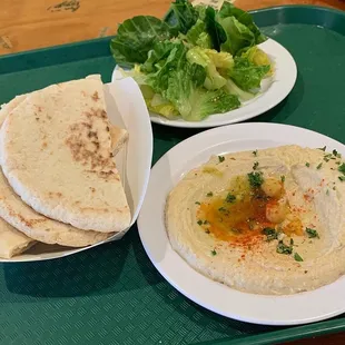 Hummus, Pita, House Salad