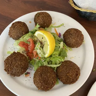 Falafel Appetizer is arranged beautifully and was fresh.