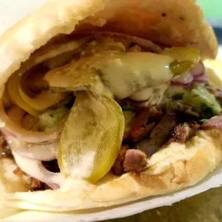 9. Beef & lamb shawarma sandwich