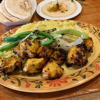 19. Chicken Shish kabob Plate