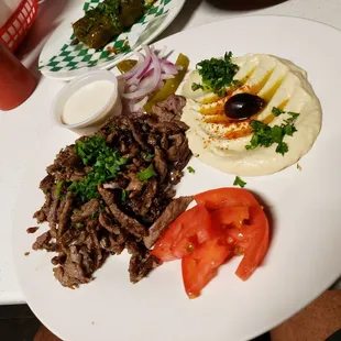 Beef Shwarma plate