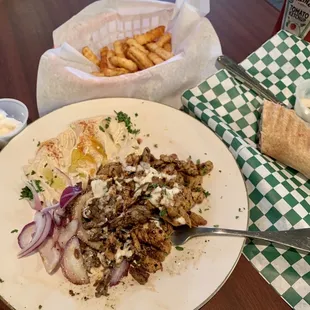 Mixed Shawarma plate was amazing. Definitely recommend this place! Way Better than Abu Omar!